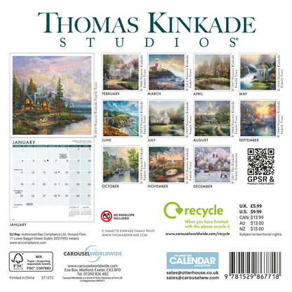 Kinkade, Studios Mini Calendar 2027