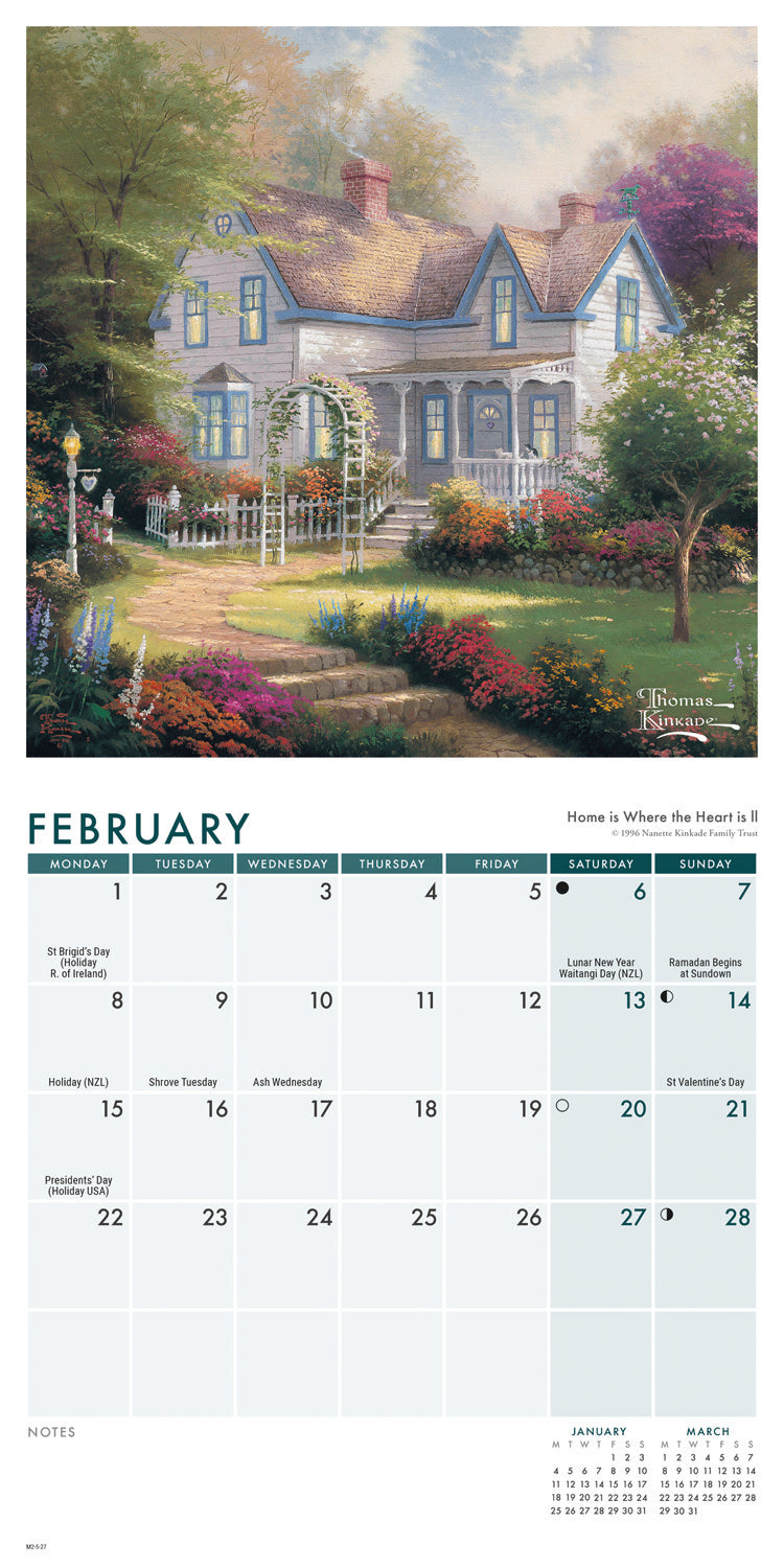 Kinkade, Studios Mini Calendar 2027