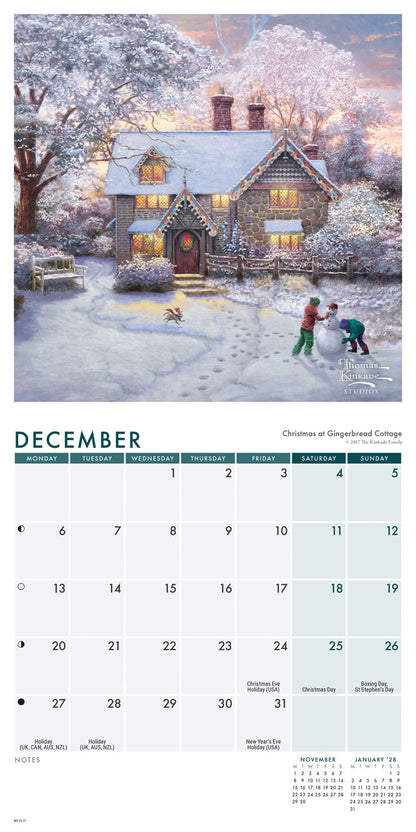 Kinkade, Studios Mini Calendar 2027