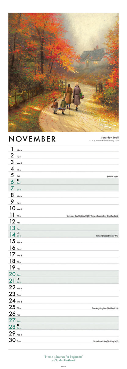 Kinkade, Studios Slim Calendar 2027