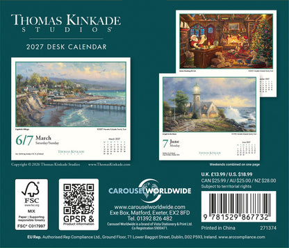 Kinkade, Studios Box Calendar 2027