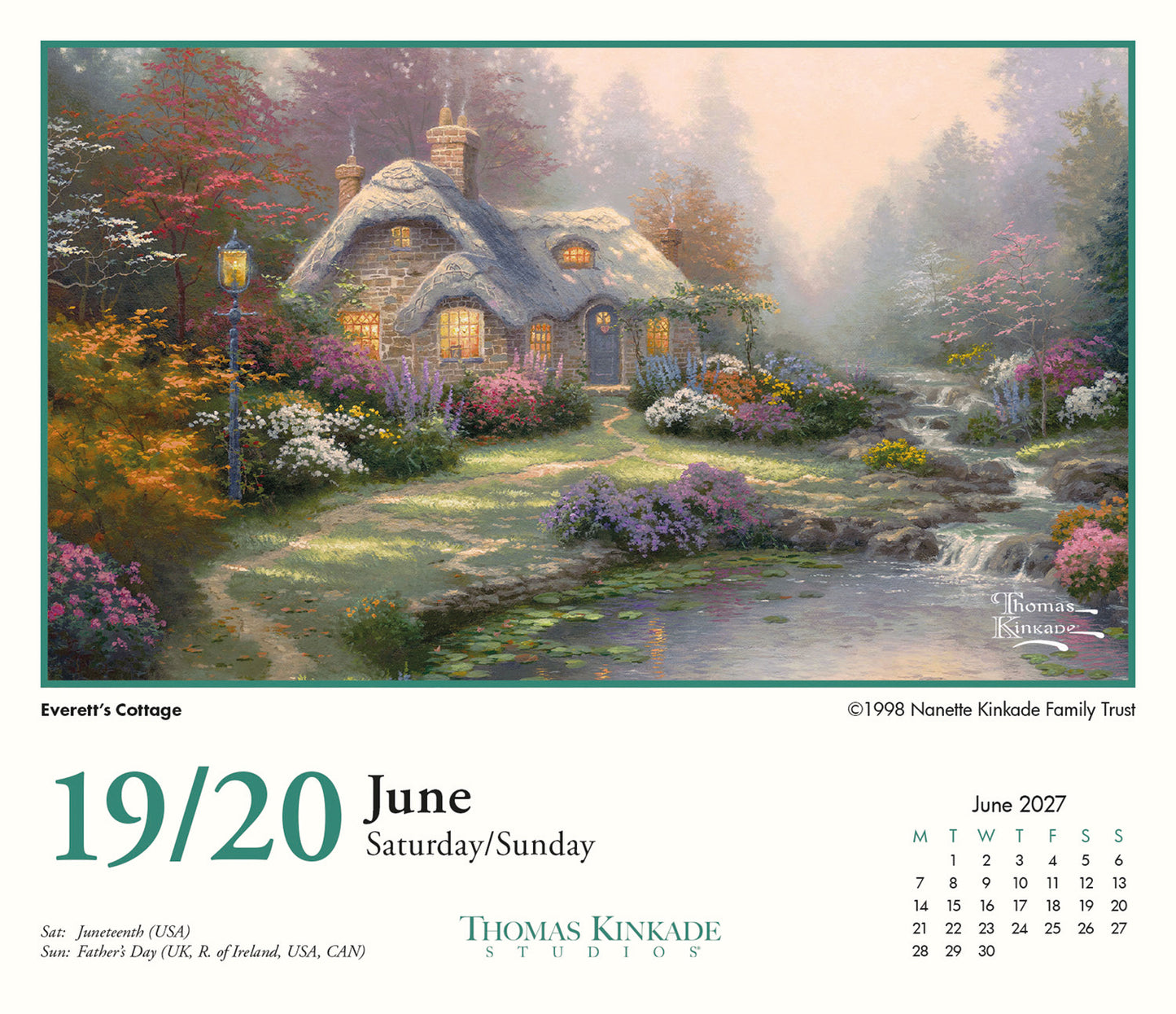 Kinkade, Studios Box Calendar 2027