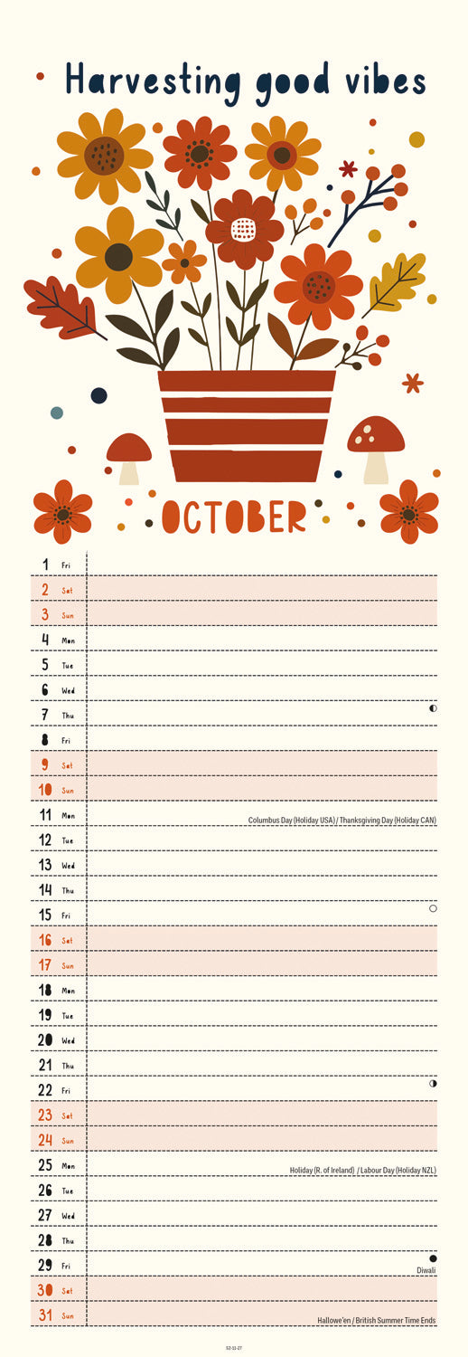 Brilliantly Brave Slim Calendar 2027