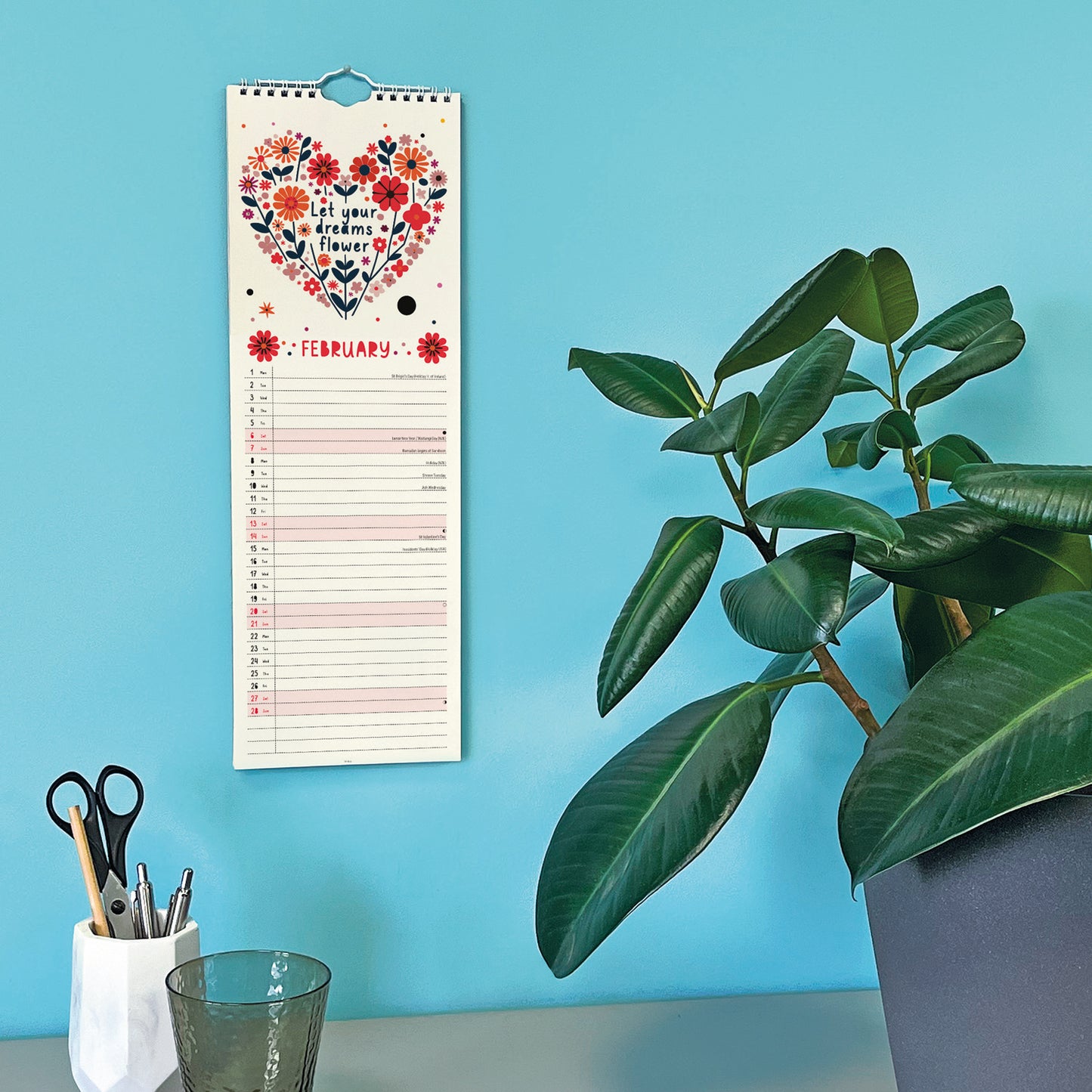 Brilliantly Brave Slim Calendar 2027