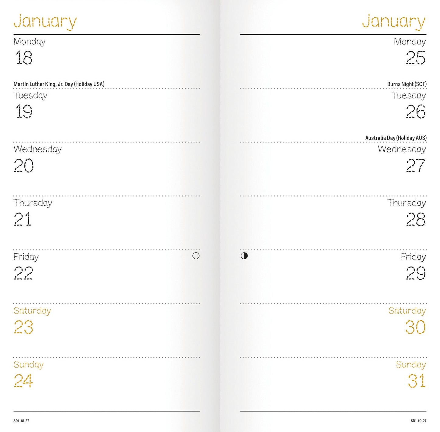 Nudinits Slim Diary 2027