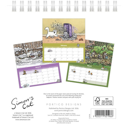 Simons Cat Easel Calendar 2027