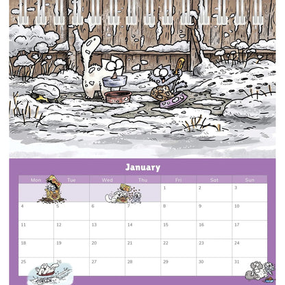 Simons Cat Easel Calendar 2027