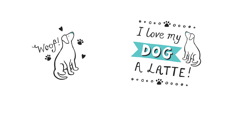 Curved Mug - I love My Dog