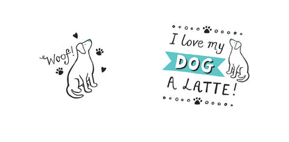 Curved Mug - I love My Dog