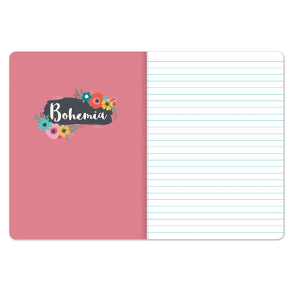 Bohemia Stationery - Plastic Cover Notebook - Flowers