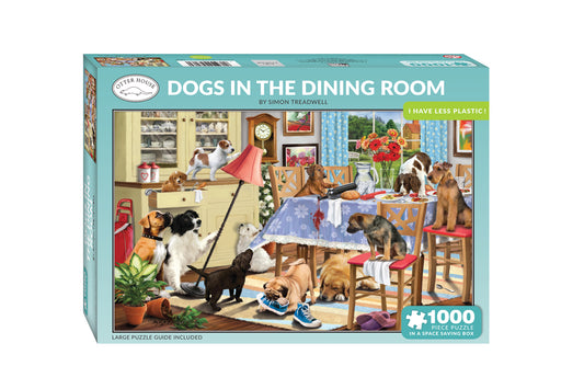 Dogs In The Dining Room - 1000 Piece Jigsaw Puzzle