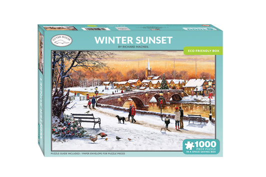 Winter Sunset - 1000 Piece Jigsaw Puzzle