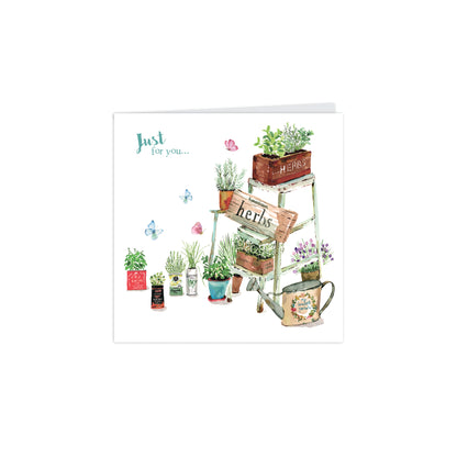 Notecard Pack (10 Cards) - Teacups & Herbs