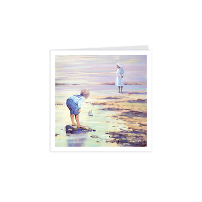 Notecard Pack (10 Cards) - Children At The Beach