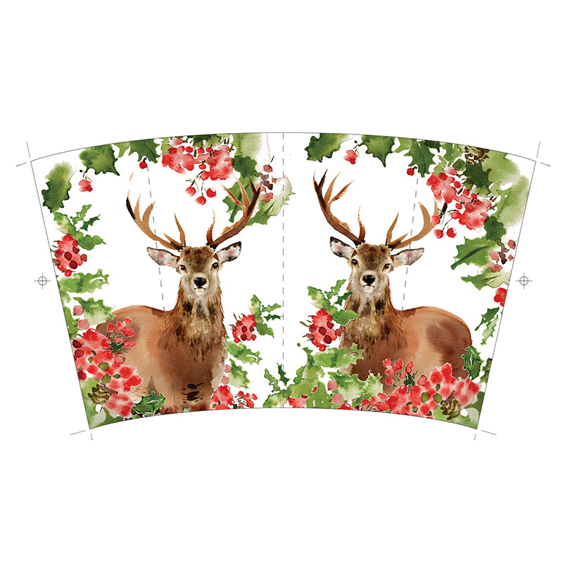 Chocolatte Mugs - Winter Berries Stag