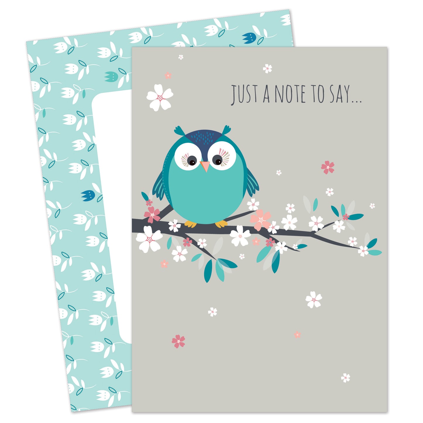 Little Owls Stationery - (12 Cards) A6 Notecard Pack