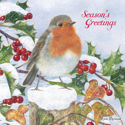 Luxury Christmas Card Pack - Christmas Perching