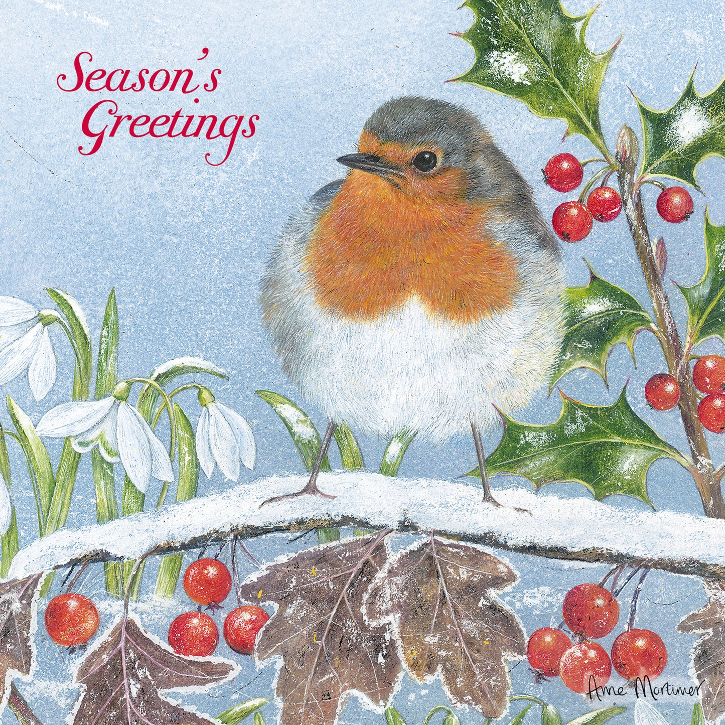 Luxury Christmas Card Pack - Christmas Perching