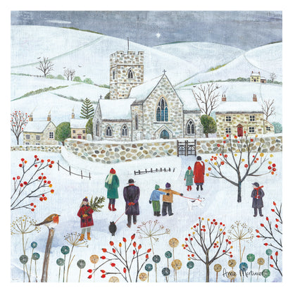 Luxury Christmas Card Pack - Winter Village
