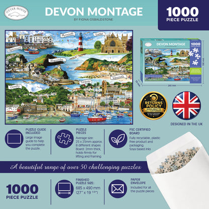 Devon Montage - 1000 Piece Jigsaw Puzzle