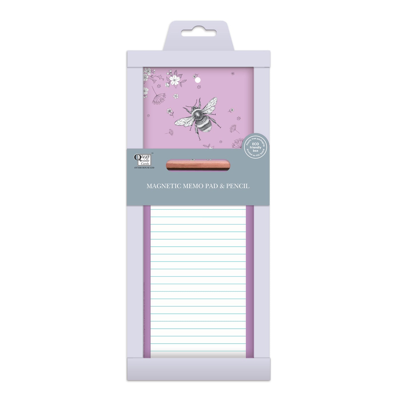 Magnetic Memo Pad - Bee Floral