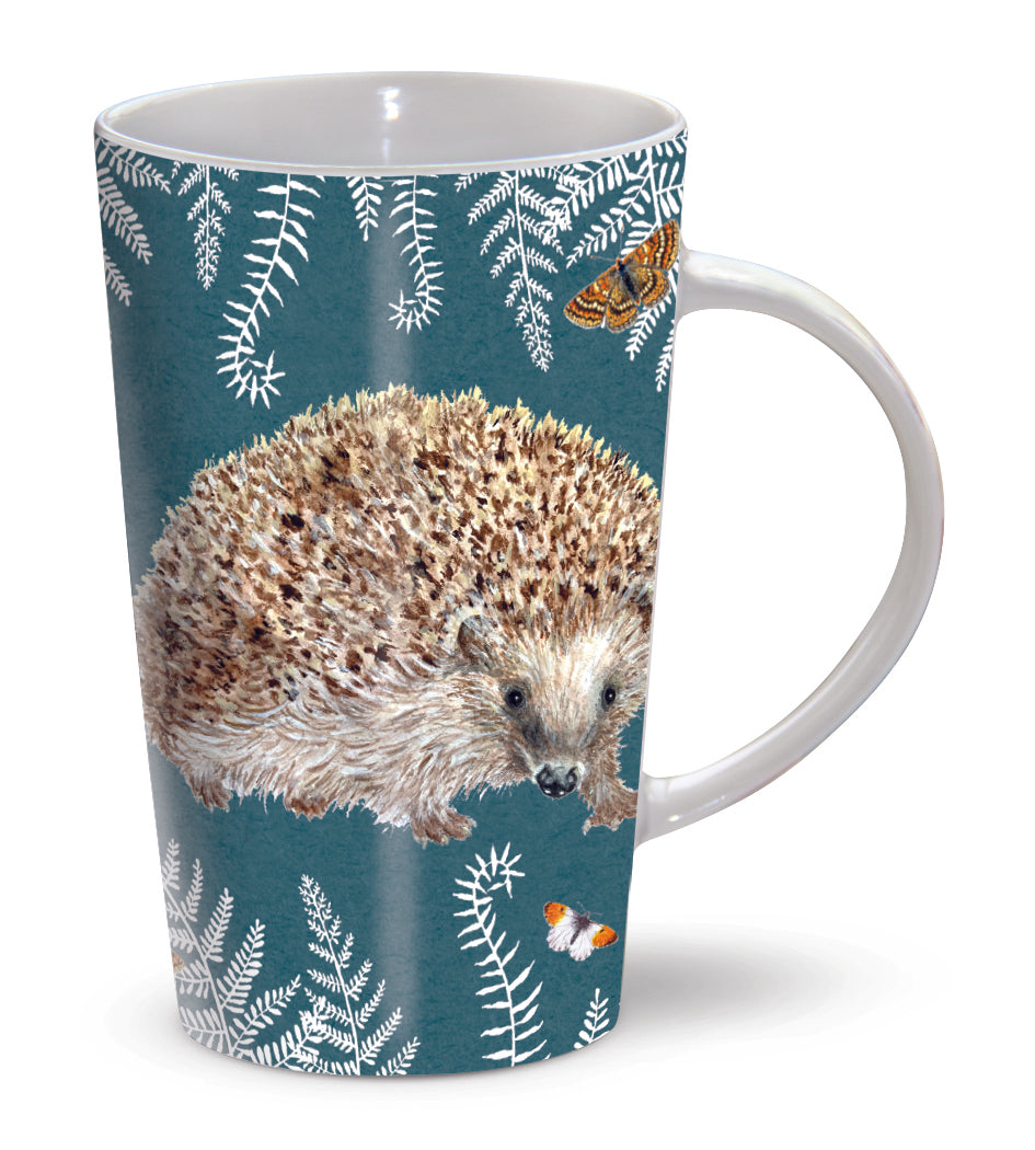 The Riverbank Mug - RSPB In The Wild - Hedgehog & Ferns
