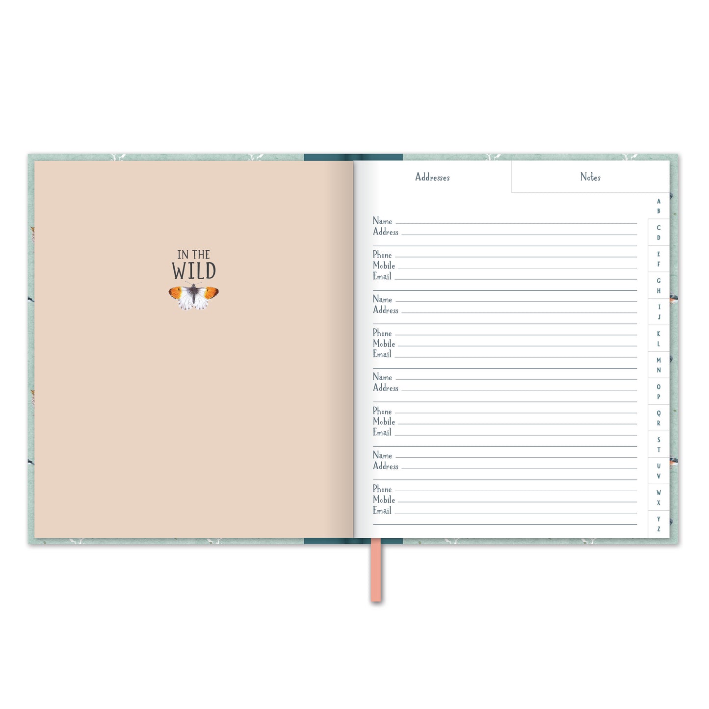 RSPB - In The Wild Stationery - A5 Address Book