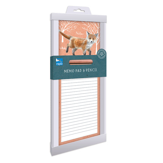 RSPB - In The Wild Stationery - Magnetic Memo Pad (Fox)