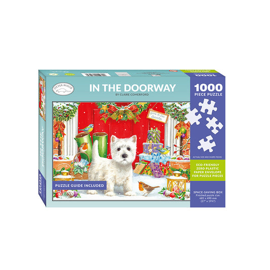 Westie in the Doorway - 1000 Piece Jigsaw Puzzle