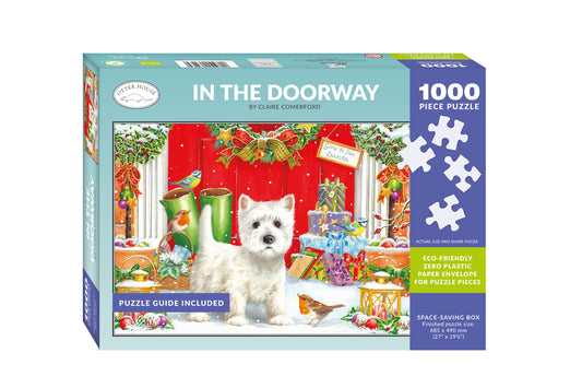 Westie in the Doorway - 1000 Piece Jigsaw Puzzle