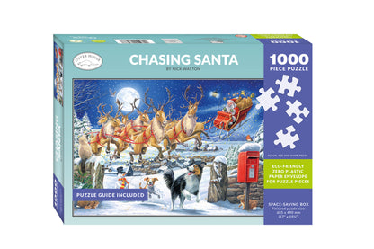 Chasing Santa - 1000 Piece Jigsaw Puzzle