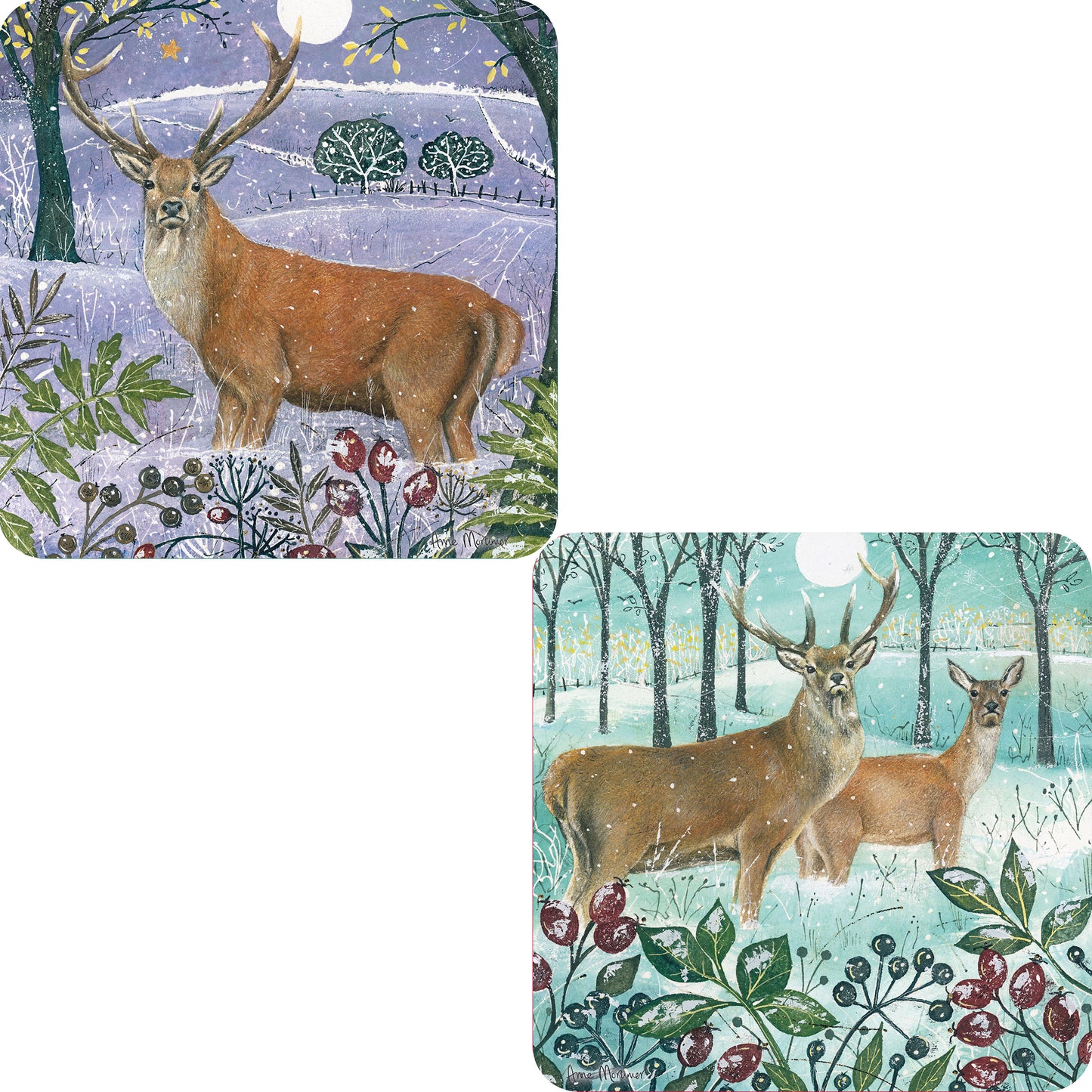 Luxury Christmas Card Pack - Winter Stag