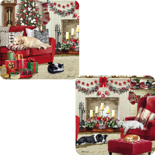 Luxury Christmas Card Pack - Fireside Naps