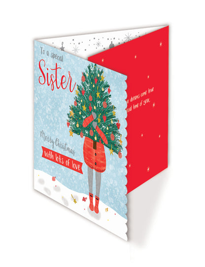 Christmas Card (Single) - Sister - Christmas Tree