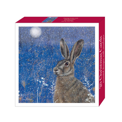 Assorted Christmas Cards - Moonlight Hare