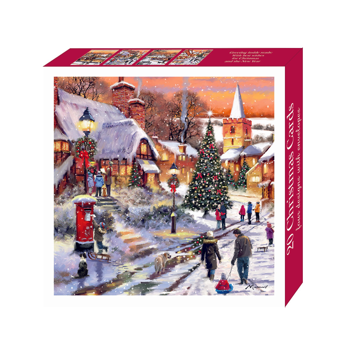 Assorted Christmas Cards - Christmas Sunset