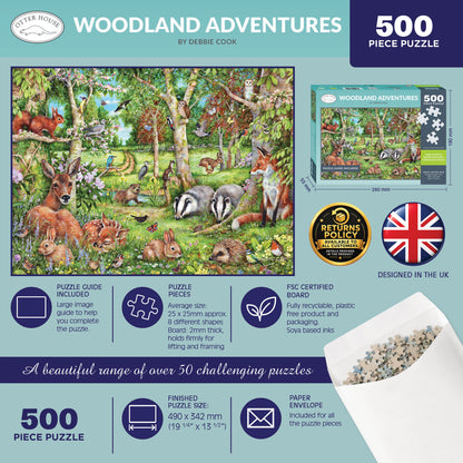 Woodland Adventures - 500 Piece Jigsaw Puzzle