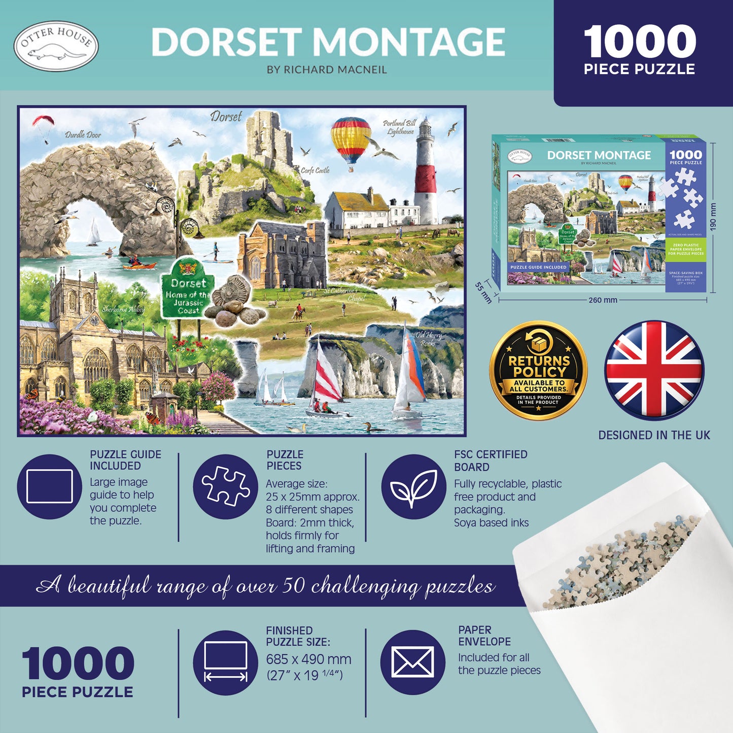 Dorset Montage - 1000 Piece Jigsaw Puzzle