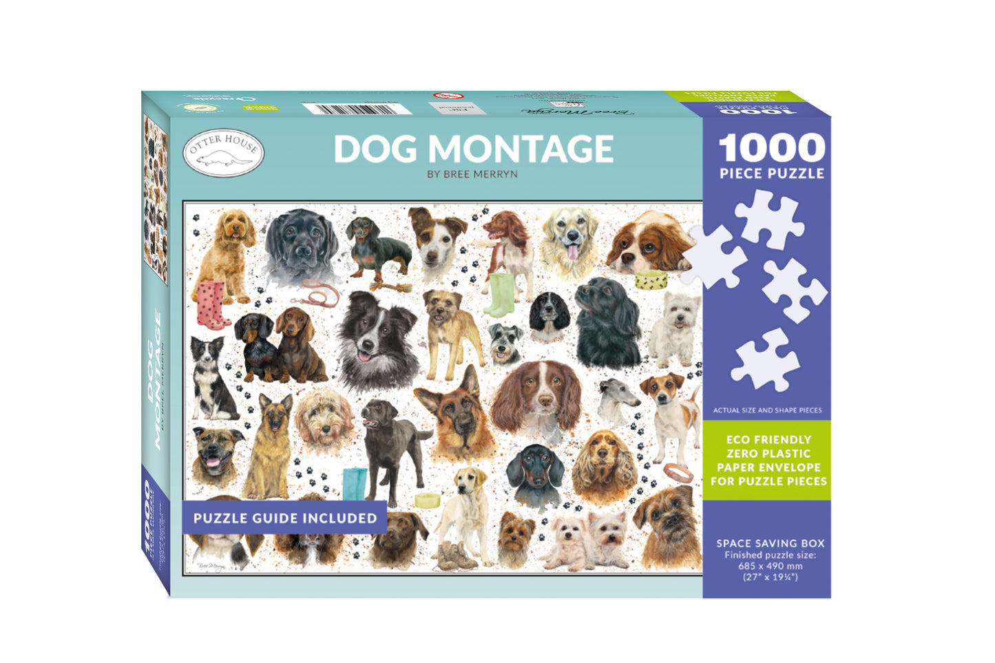 Bree Merryn - Dog Montage - 1000 Piece Jigsaw Puzzle