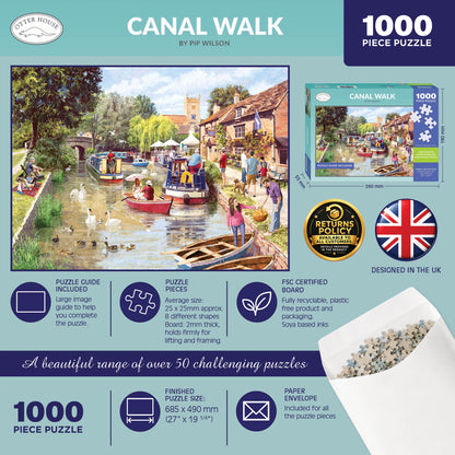 Canal Walk - 1000 Piece Jigsaw Puzzle