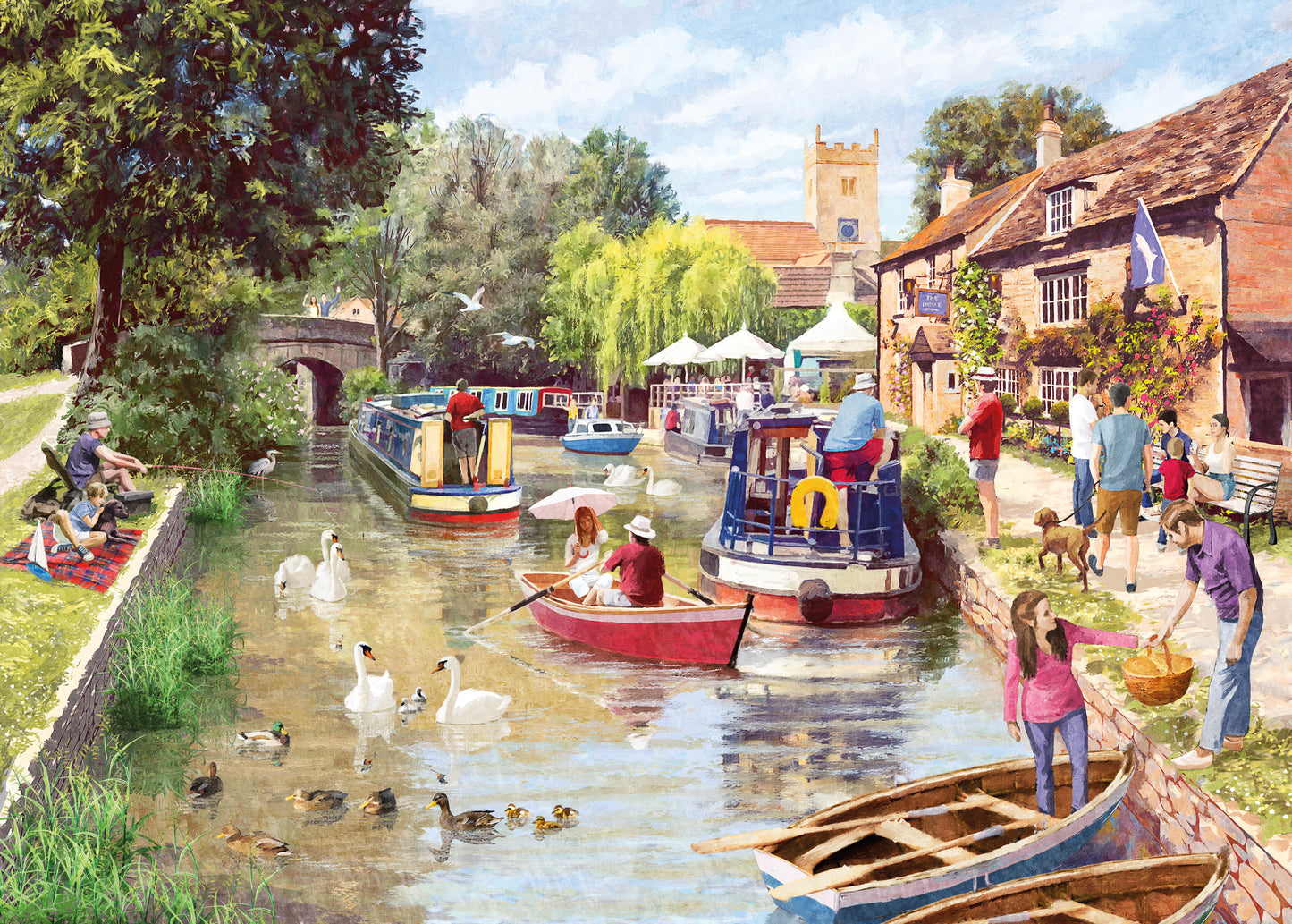 Canal Walk - 1000 Piece Jigsaw Puzzle