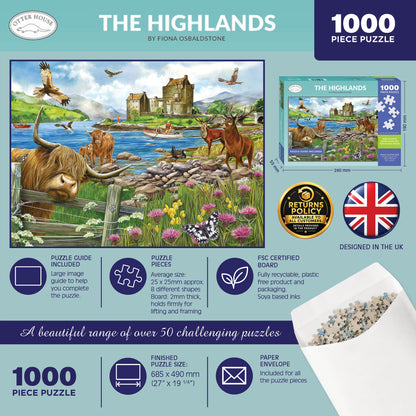 The Highlands - 1000 Piece Jigsaw Puzzle