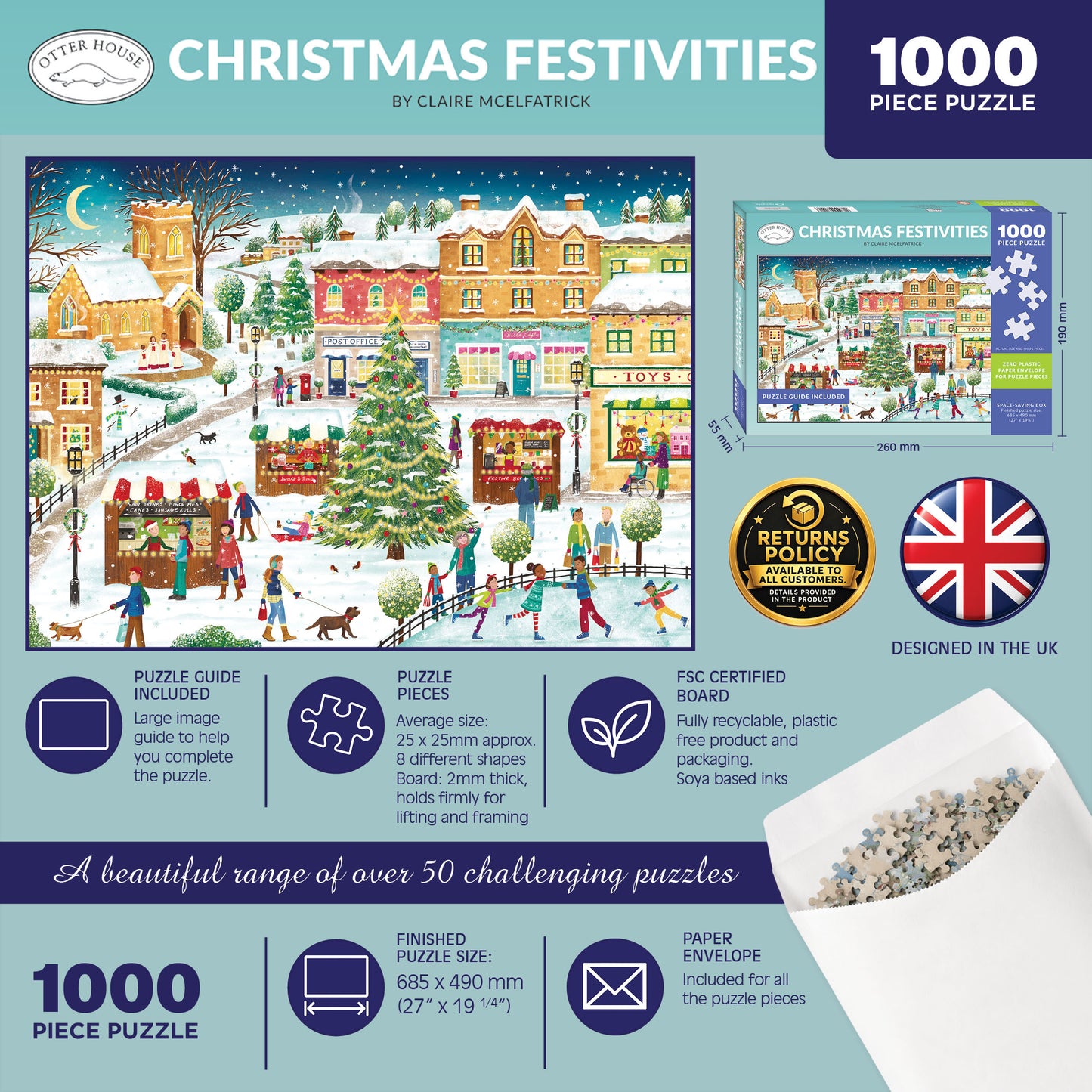 Christmas Festivities - 1000 Piece Jigsaw Puzzle