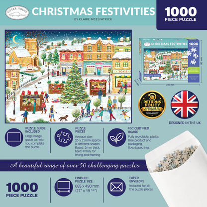 Christmas Festivities - 1000 Piece Jigsaw Puzzle