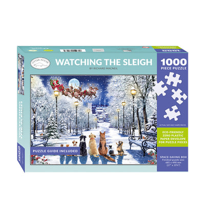 Watching The Sleigh - 1000 Piece Jigsaw Puzzle