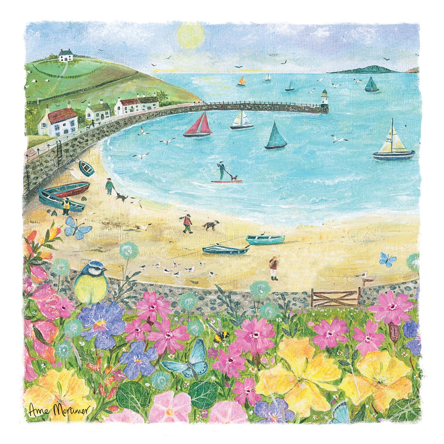 Notecard Pack (10 Cards) - At the Beach