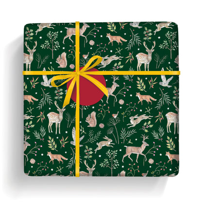 Christmas Wrap & Tags - Forest & Foliage (10 Sheets & 10 Tags)