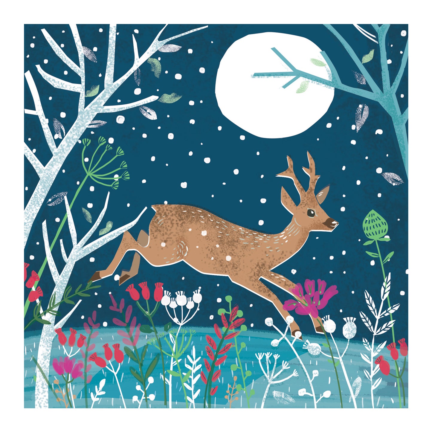 Moonlit Visitors - RSPB Luxury Christmas 10 Card Pack