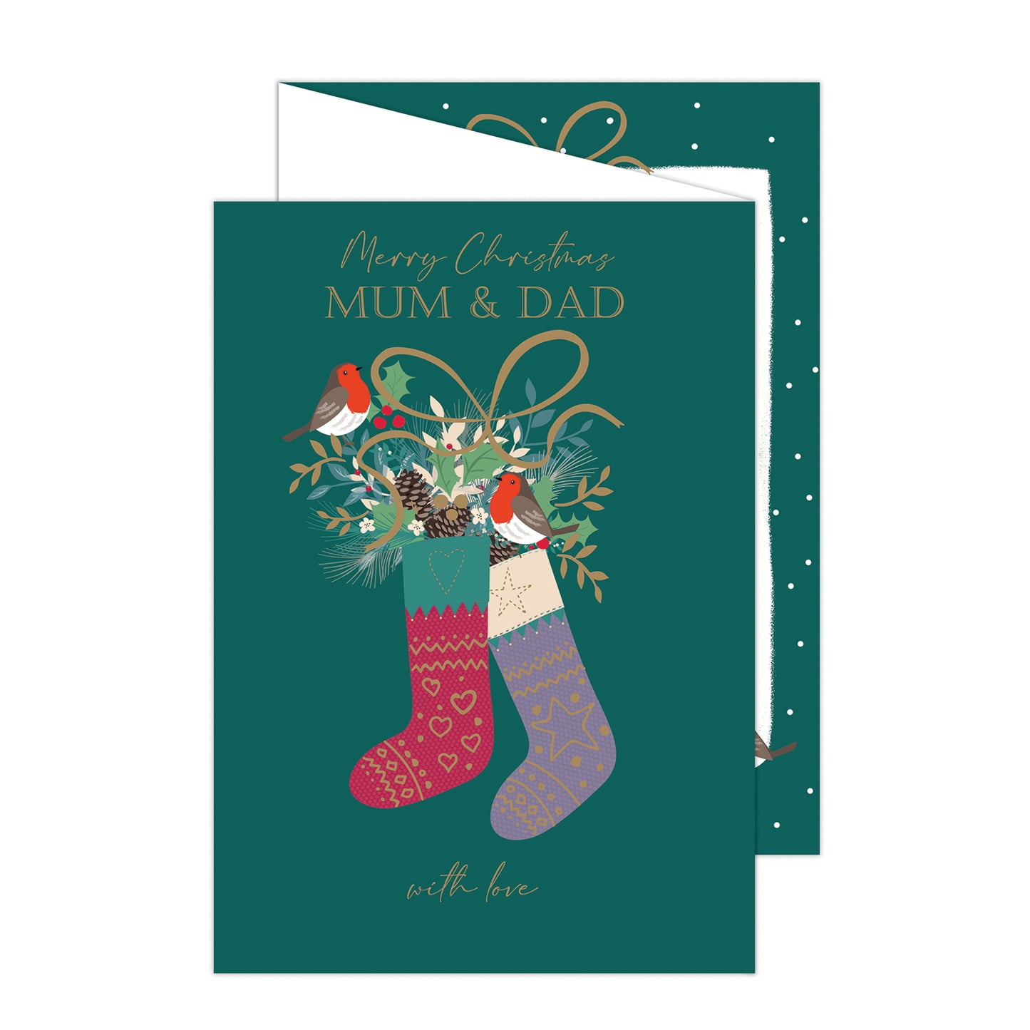 Christmas Card (Single) - Mum & Dad