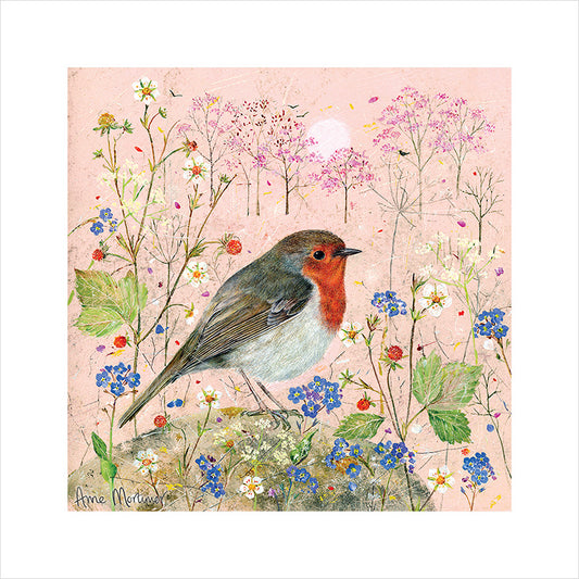 Enchanted Wildlife Card Collection - Forget-Me-Not Robin